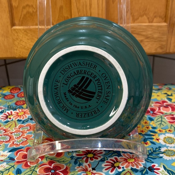 Longaberger Pottery Mixing Bowl 6.5” Small - IVY - Picture 3 of 5